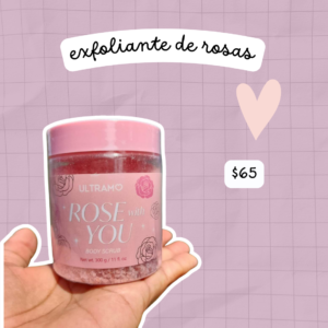 exfoliante rosas